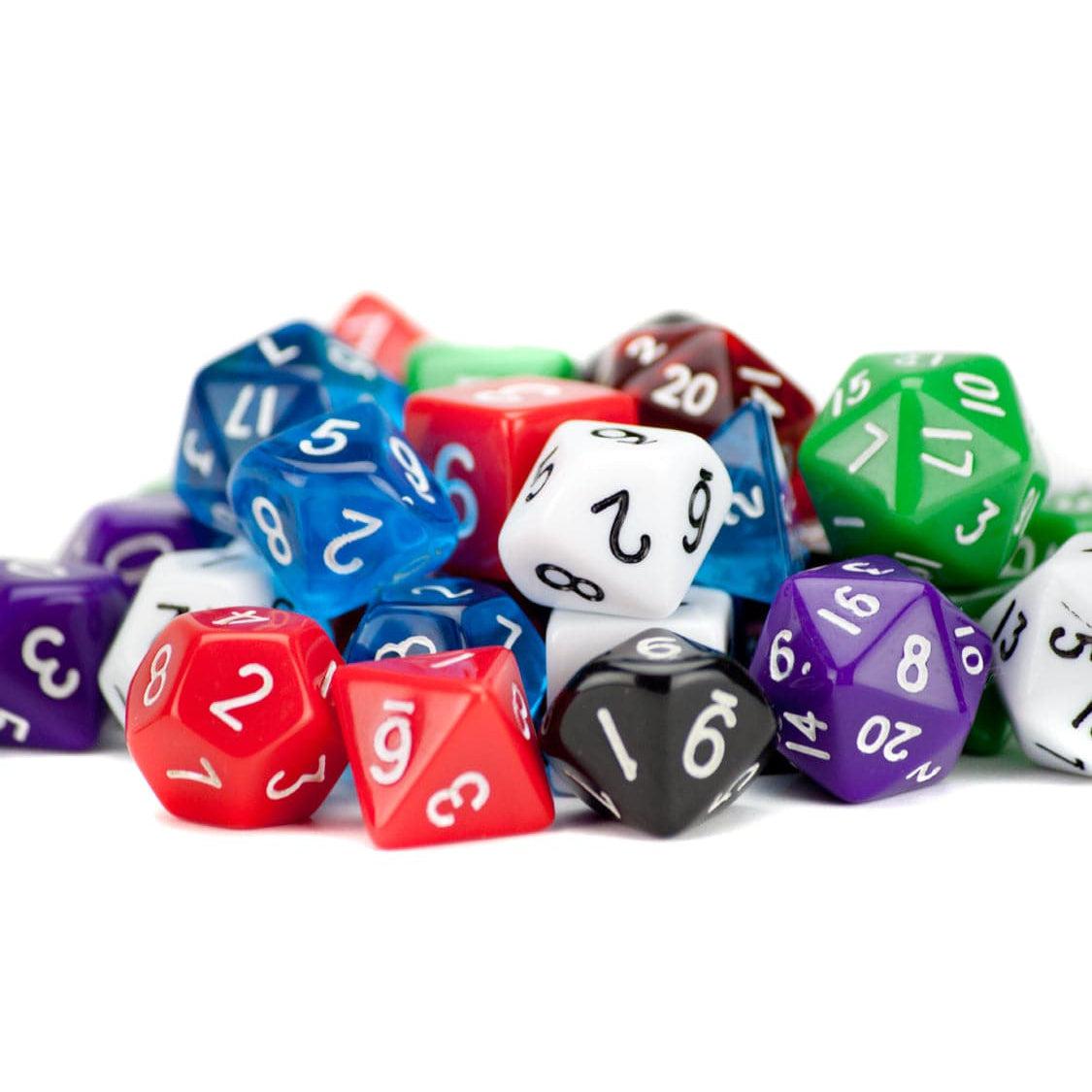 Legacy Dice-100+ Pack of Random D10 Polyhedral Dice in Multiple Colors-GDN4004-Legacy Toys