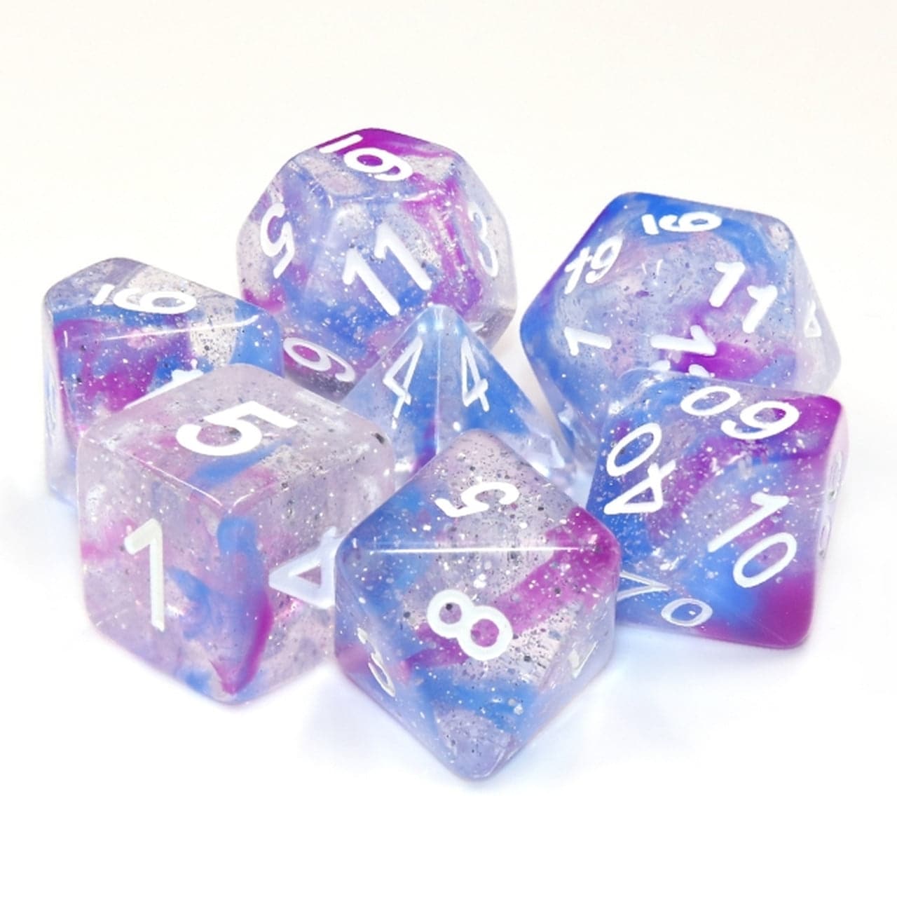 Legacy Dice-Nebula Star - 7 Dice Set with Bag-GDN4124-Legacy Toys