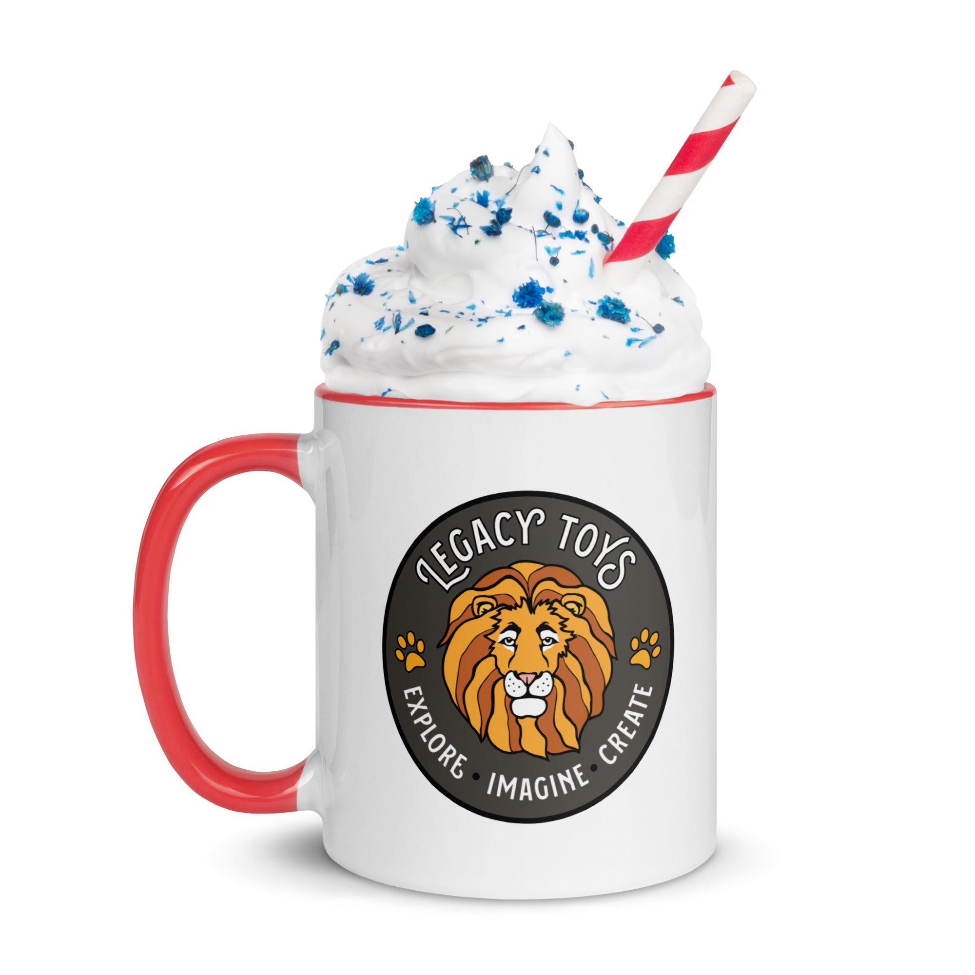 Legacy Toys-Legacy Toys Lion Mug with Color Inside-9143638_11049-Red-Legacy Toys
