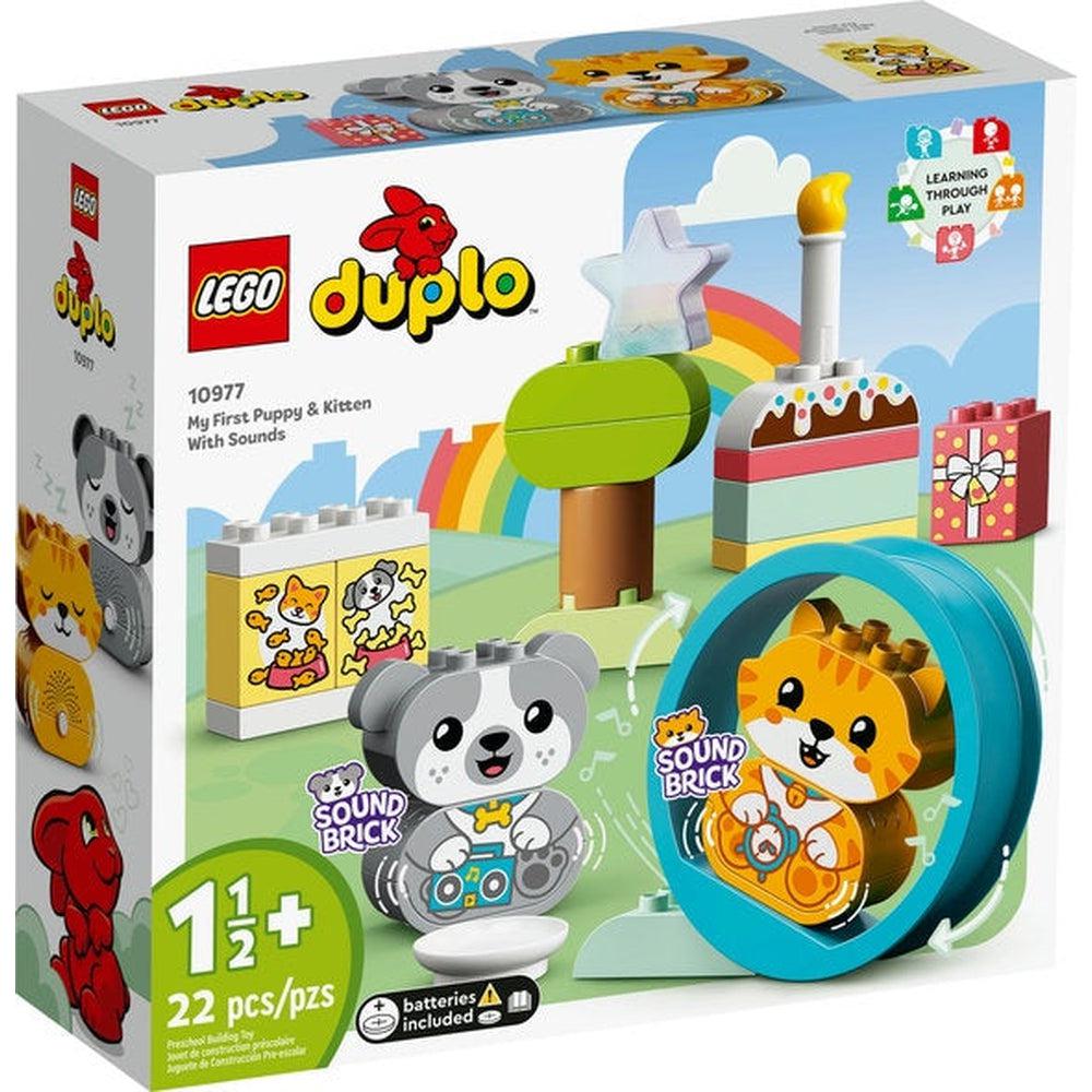 Lego-DUPLO My First Puppy & Kitten with Sounds-10977-Legacy Toys