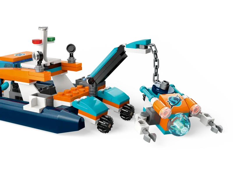 Lego-Explorer Diving Boat-60377-Legacy Toys