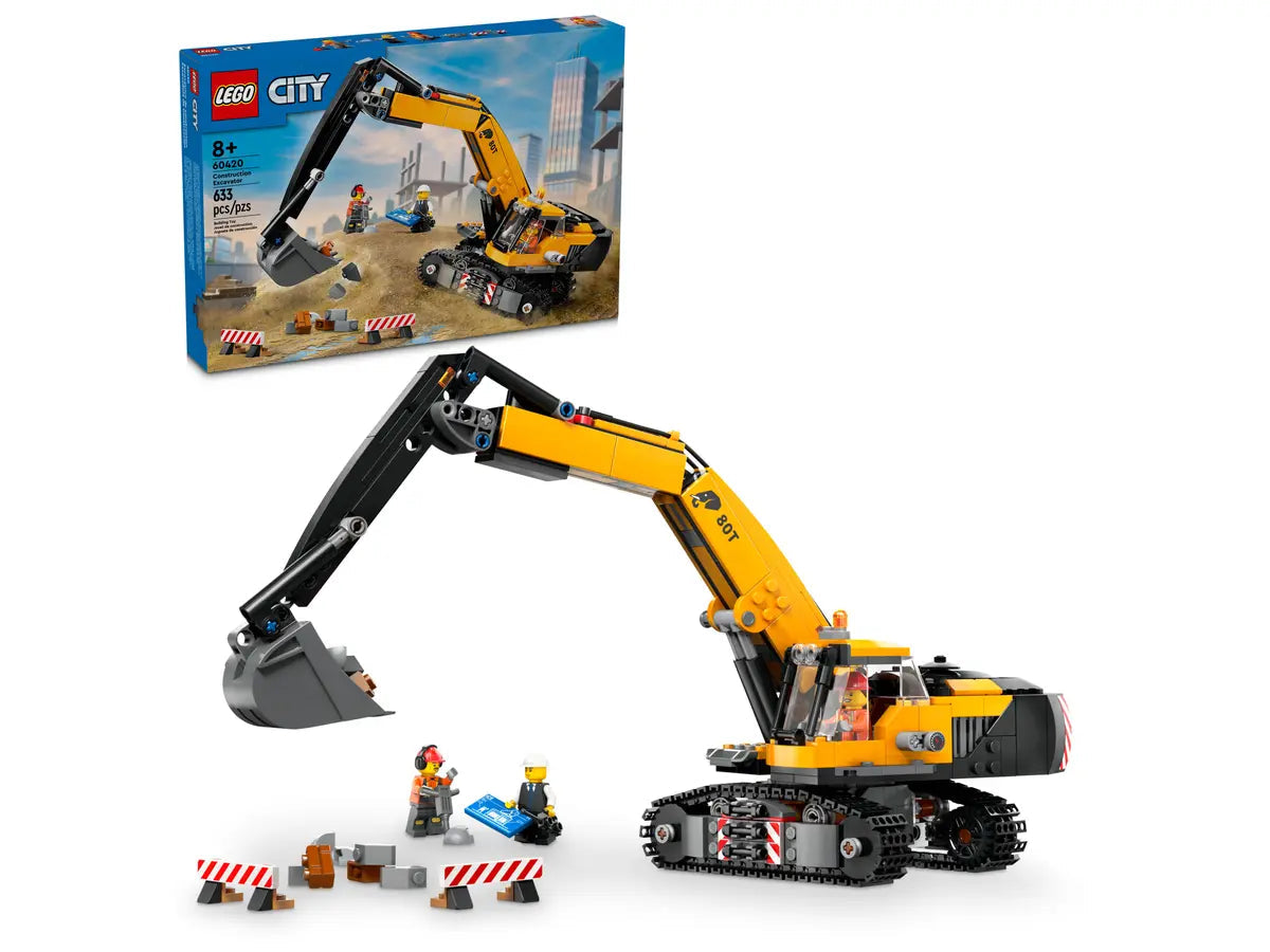 Lego-LEGO City - Construction Excavator-60420-Legacy Toys