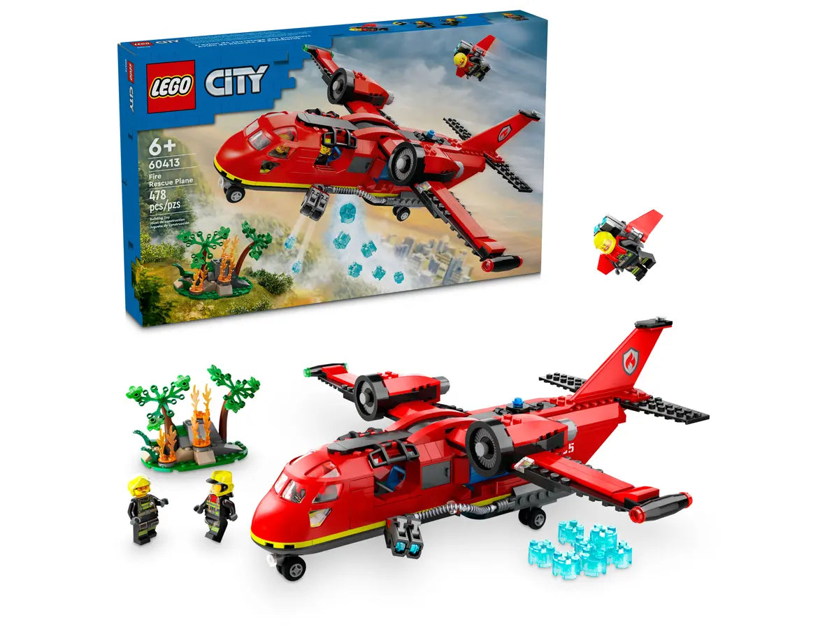 Lego-LEGO City - Fire Rescue Plane-60413-Legacy Toys