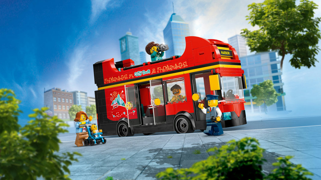 Lego-LEGO CIty - Red Double-Decker Sightseeing Bus-60407-Legacy Toys