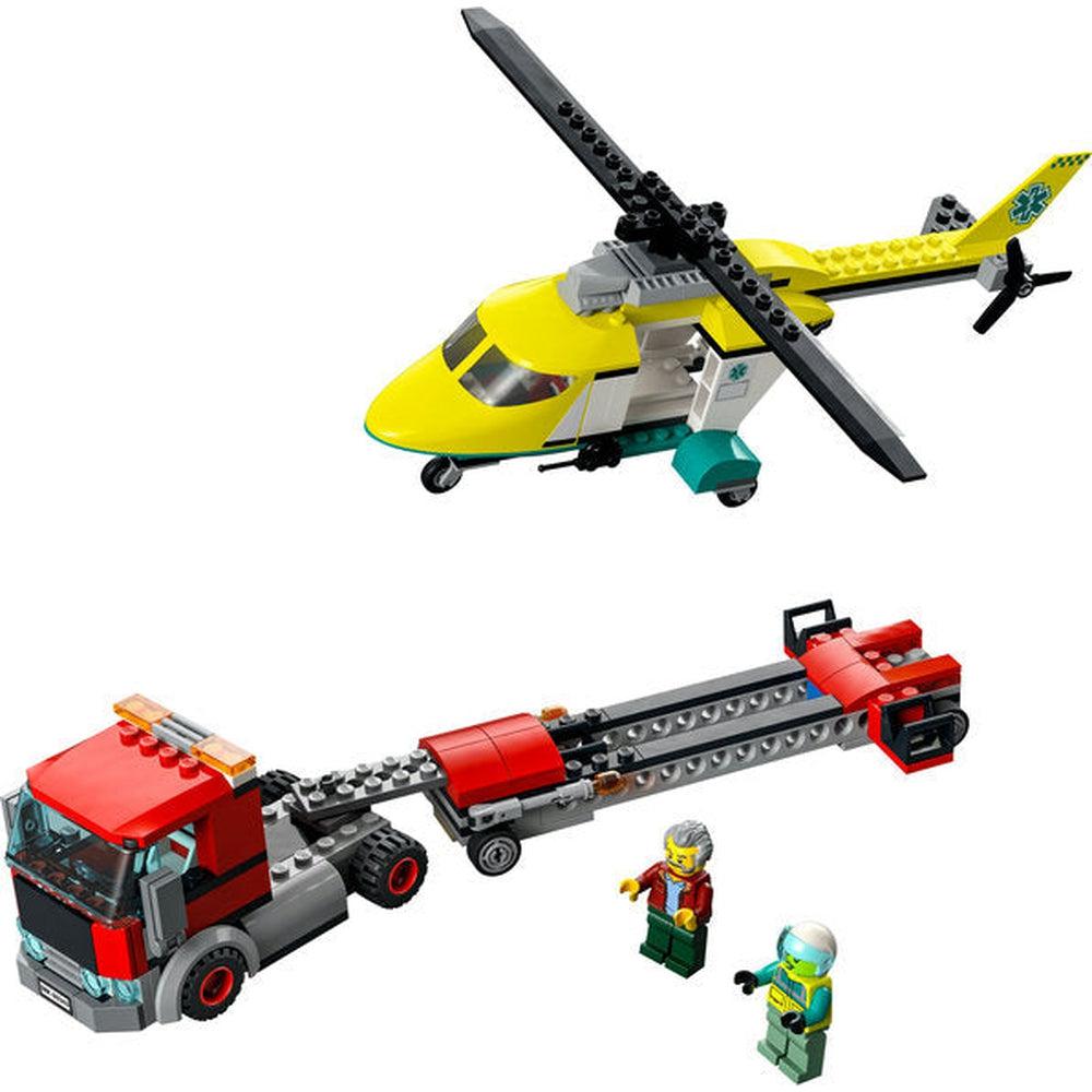 Lego-LEGO City Rescue Helicopter Transport-60343-Legacy Toys
