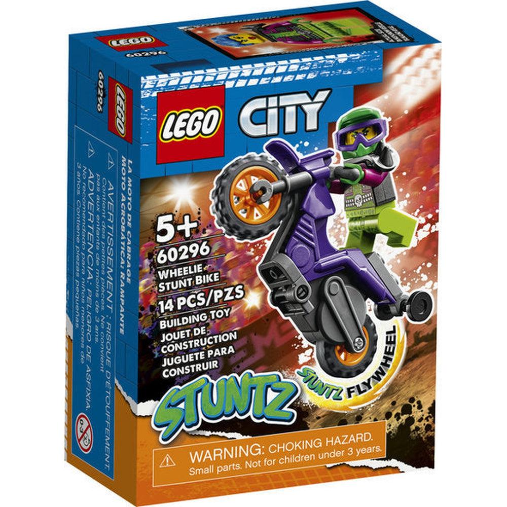 Lego-LEGO City Wheelie Stunt Bike-60296-Legacy Toys