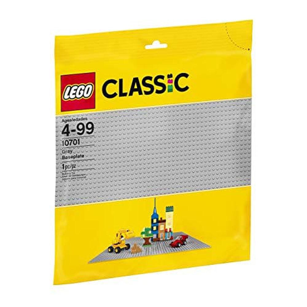 Lego-LEGO Classic Gray Baseplate-10701-Legacy Toys