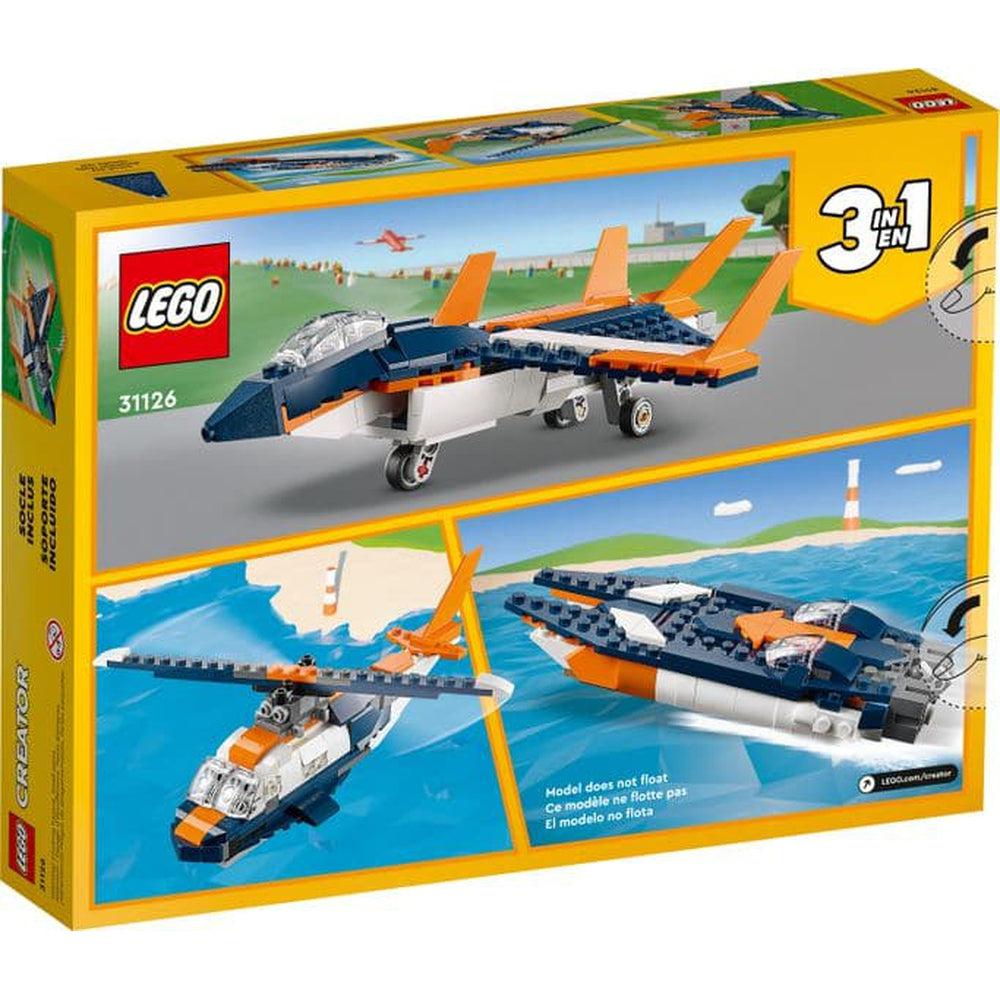 Lego-LEGO Creator 3in1 Supersonic Jet-31126-Legacy Toys