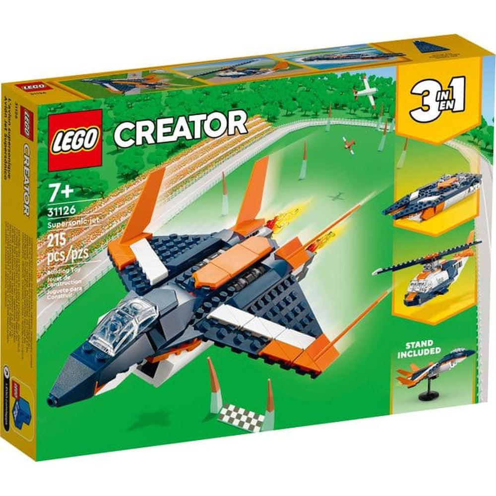 Lego-LEGO Creator 3in1 Supersonic Jet-31126-Legacy Toys