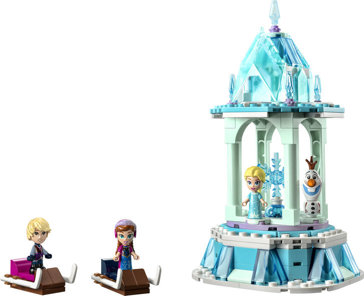 Lego-LEGO Disney Frozen - Anna and Elsa's Magical Carousel-43218-Legacy Toys