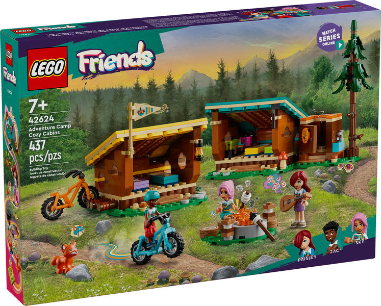 Lego-LEGO Friends - Adventure Camp Cozy Cabins-42624-Legacy Toys