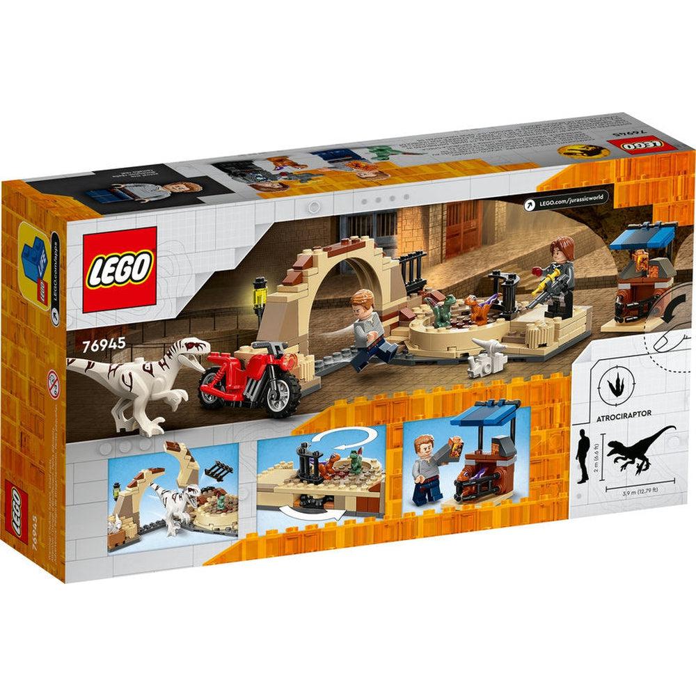 Lego-LEGO Jurassic World Atrociraptor Dinosaur: Bike Chase-76945-Legacy Toys