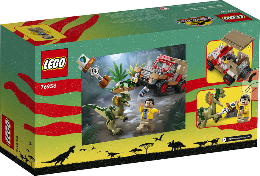 Lego-LEGO Jurassic World Dilophosaurus Ambush-76958-Legacy Toys