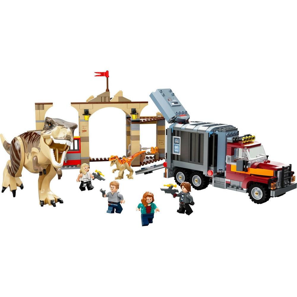 Lego-LEGO Jurassic World T-Rex & Atrociraptor Dinosaur Breakout-76948-Legacy Toys