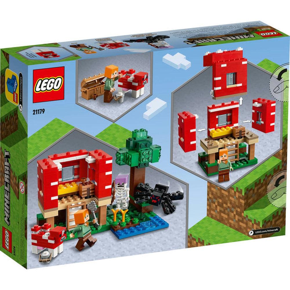 Lego-LEGO Minecraft The Mushroom House-21179-Legacy Toys