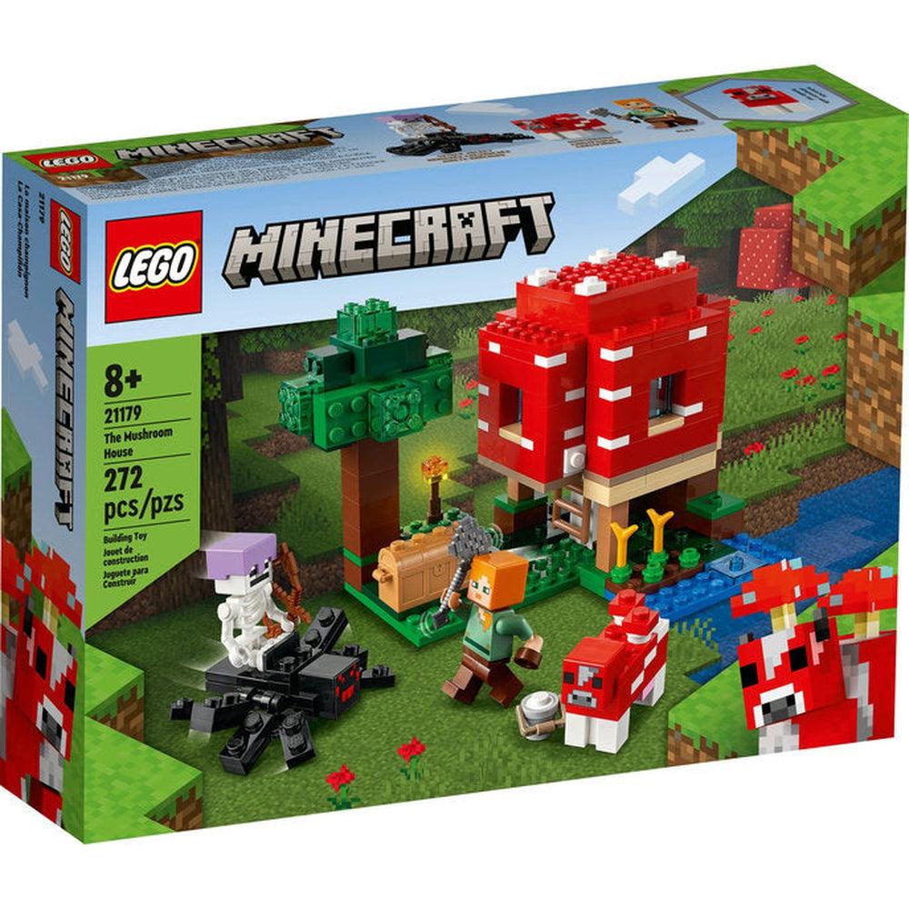 Lego-LEGO Minecraft The Mushroom House-21179-Legacy Toys