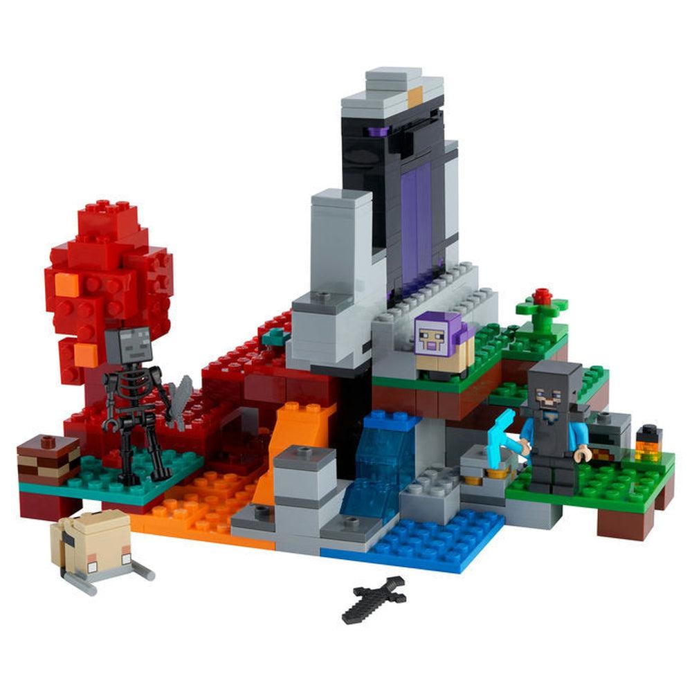 Lego-LEGO Minecraft The Ruined Portal-21172-Legacy Toys