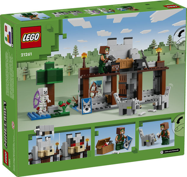 Lego-LEGO Minecraft - The Wolf Stronghold-21261-Legacy Toys