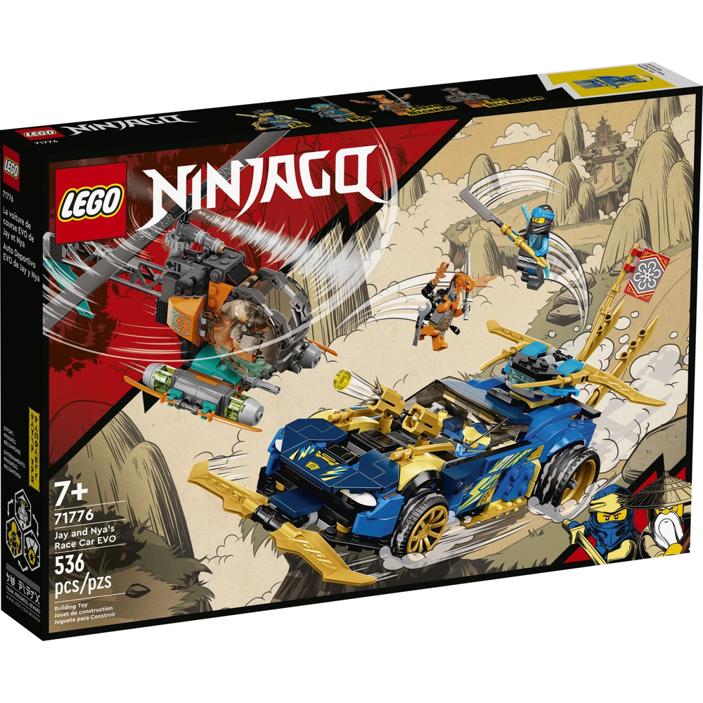 Lego-LEGO Ninjago Jay and Nya's Race Car EVO-71776-Legacy Toys