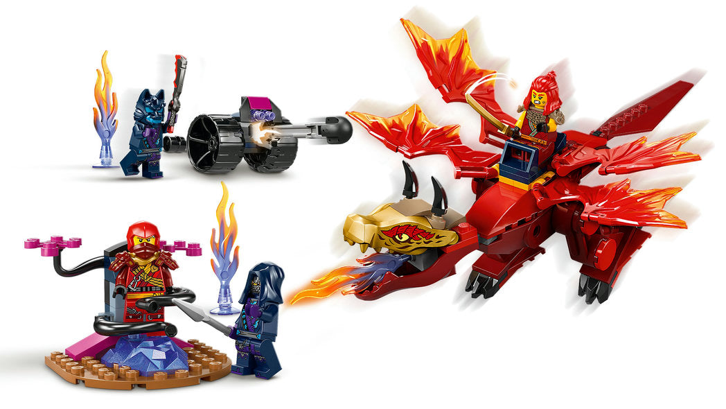 Lego-LEGO Ninjago - Kai's Source Dragon Battle-71815-Legacy Toys