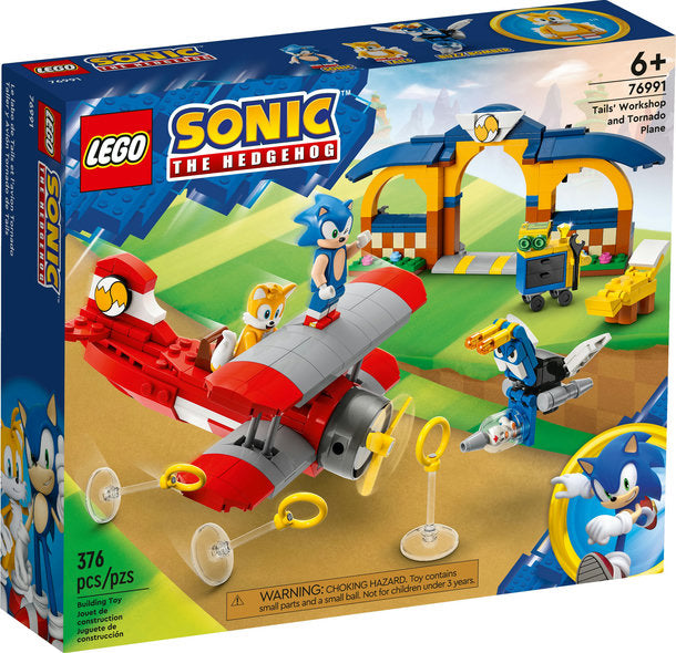 Lego-LEGO Sonic - Tails' Workshop and Tornado Plane-76991-Legacy Toys