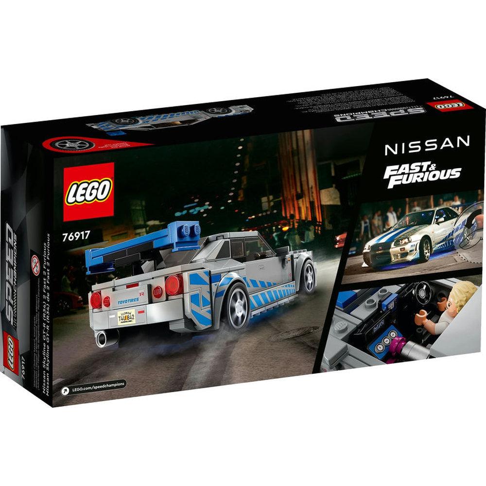 Lego-LEGO Speed Champions 2 Fast 2 Furious Nissan Skyline GT-R-76917-Legacy Toys