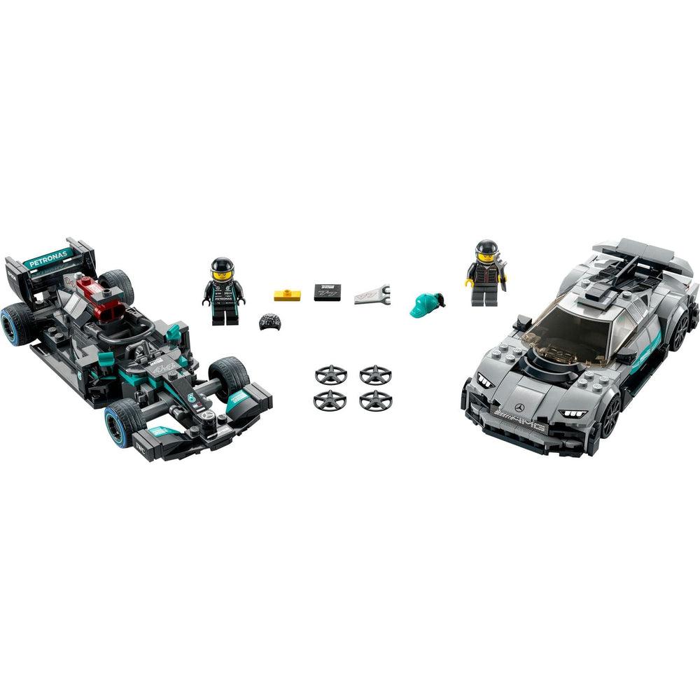 Lego-LEGO Speed Champions Mercedes AMG F1 W12 E Performance and Mercedes AMG Project One-76909-Legacy Toys