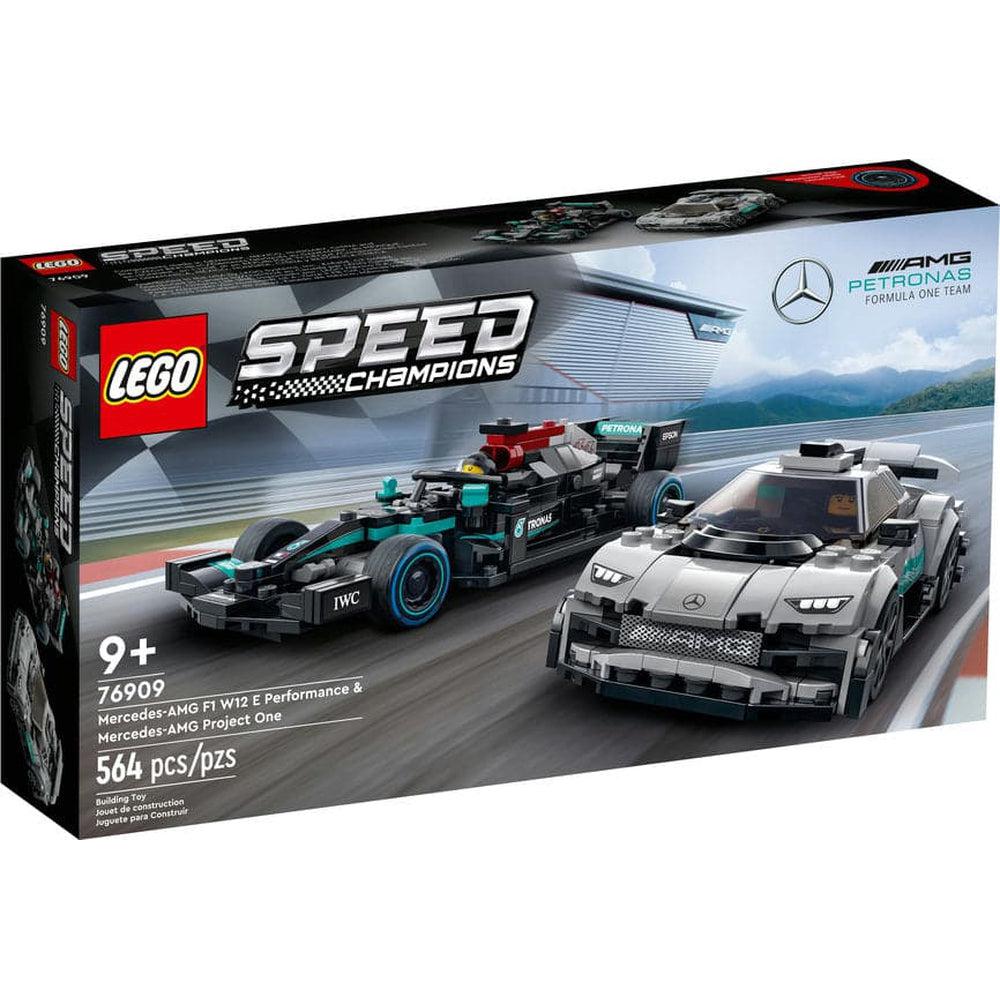 Lego-LEGO Speed Champions Mercedes AMG F1 W12 E Performance and Mercedes AMG Project One-76909-Legacy Toys