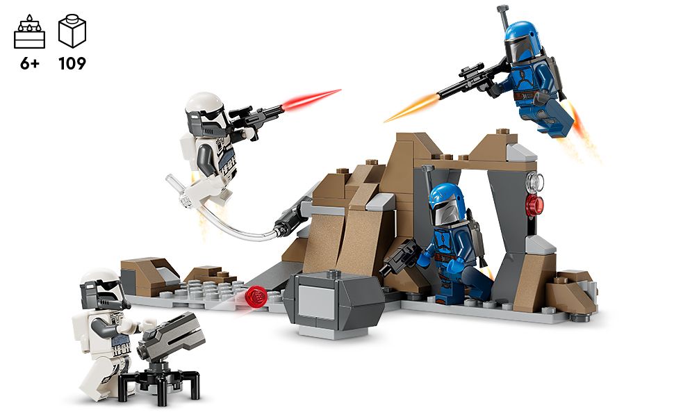 Lego-LEGO Star Wars - Ambush on Mandalore Battle Pack-75373-Legacy Toys