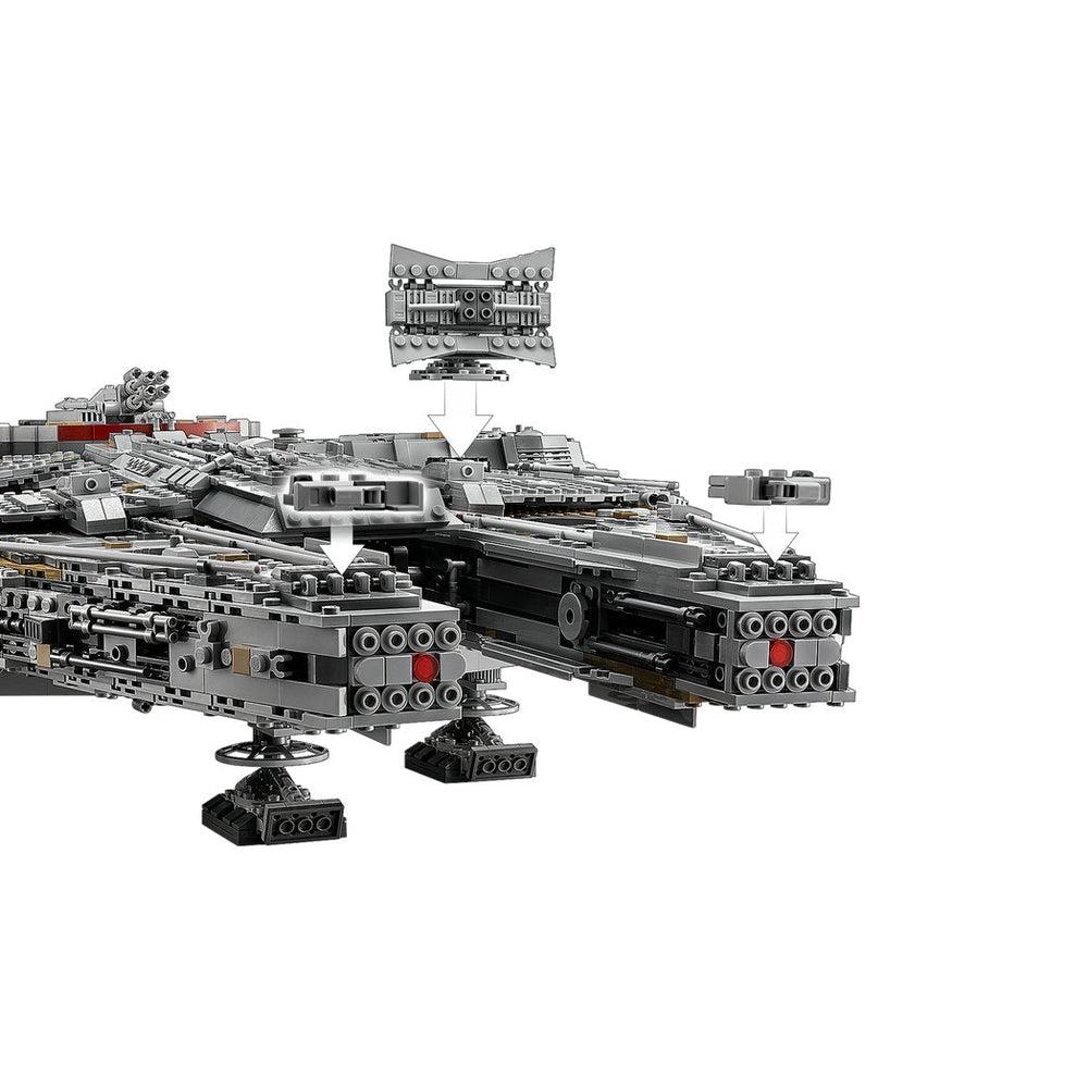 Lego-LEGO Star Wars Millennium Falcon 7541 Piece Building Set-75192-Legacy Toys