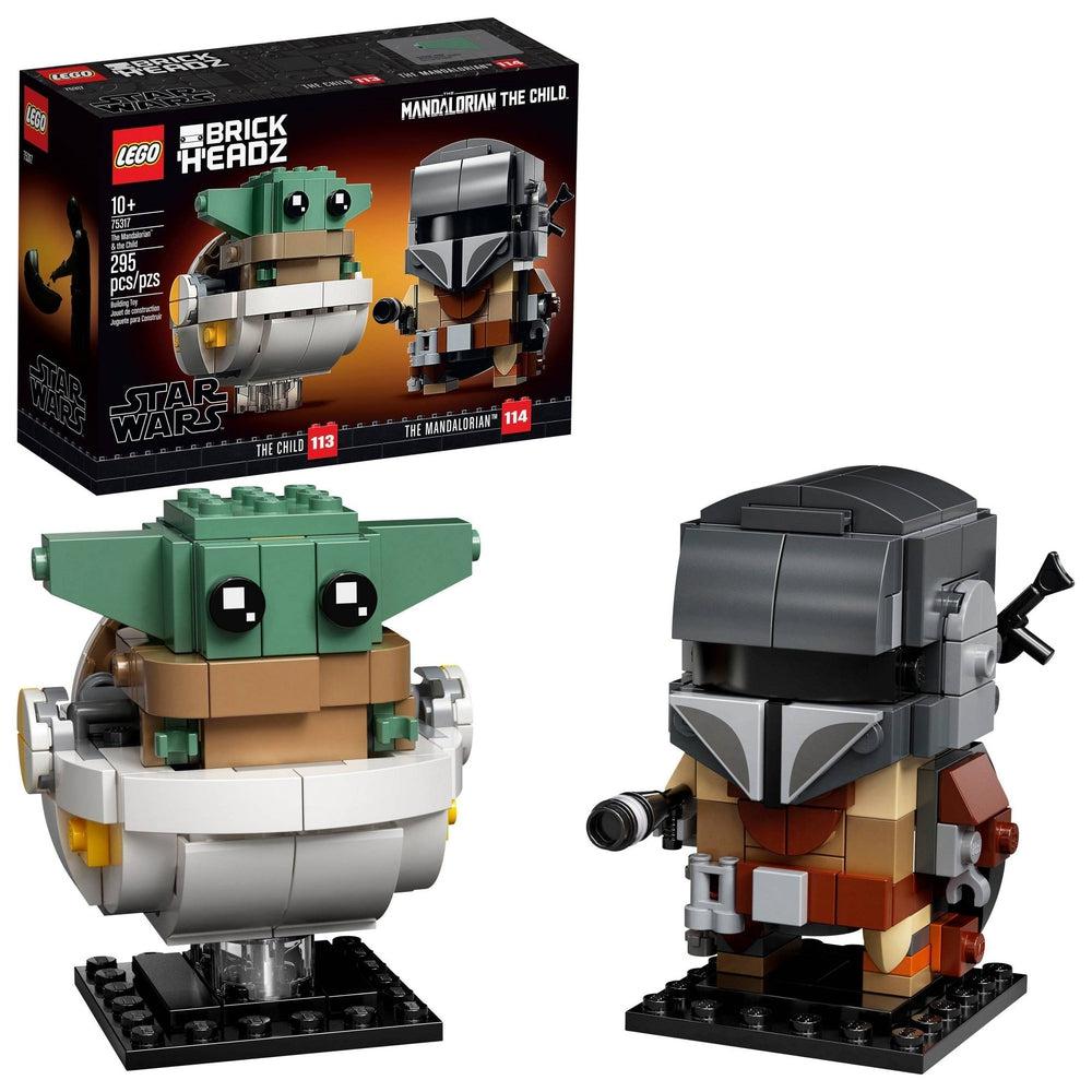 Lego-LEGO Star Wars The Mandalorian & The Child Brick Headz-75317-Legacy Toys