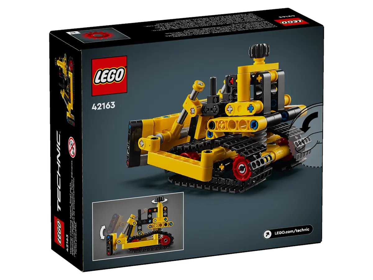 Lego-LEGO Technic - Heavy-Duty Bulldozer-42163-Legacy Toys