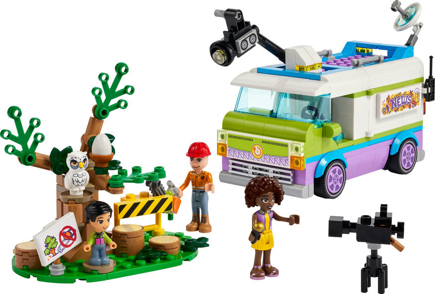 Lego-Newsroom Van-41749-Legacy Toys