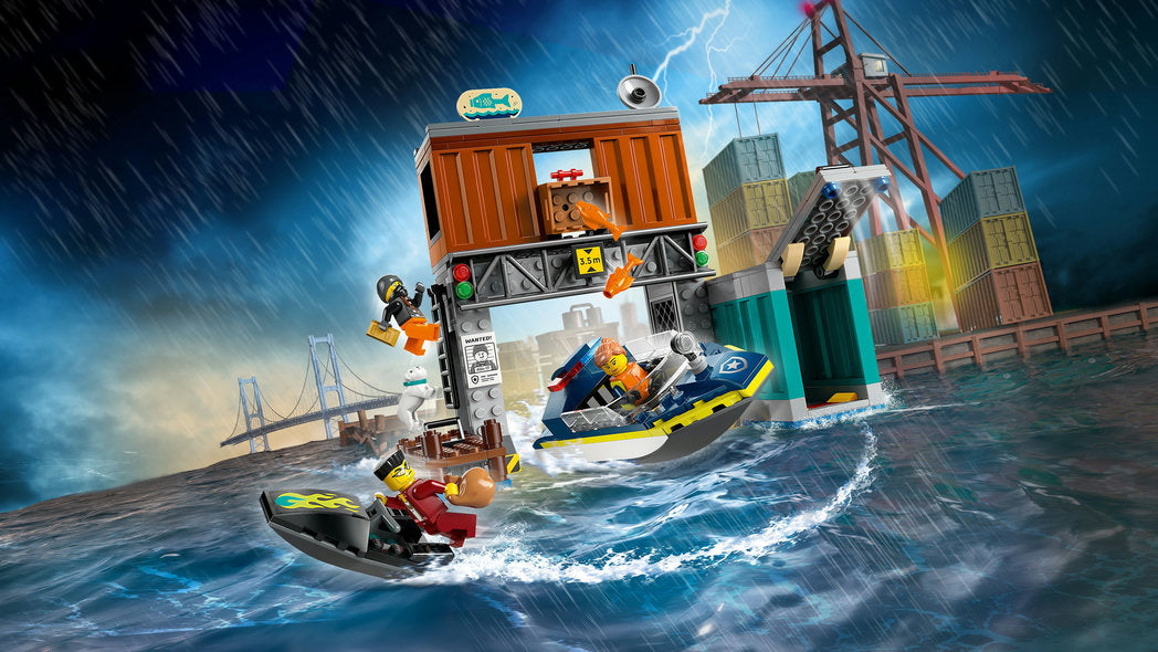 Lego-Police Speedboat and Crooks' Hideout-60417-Legacy Toys