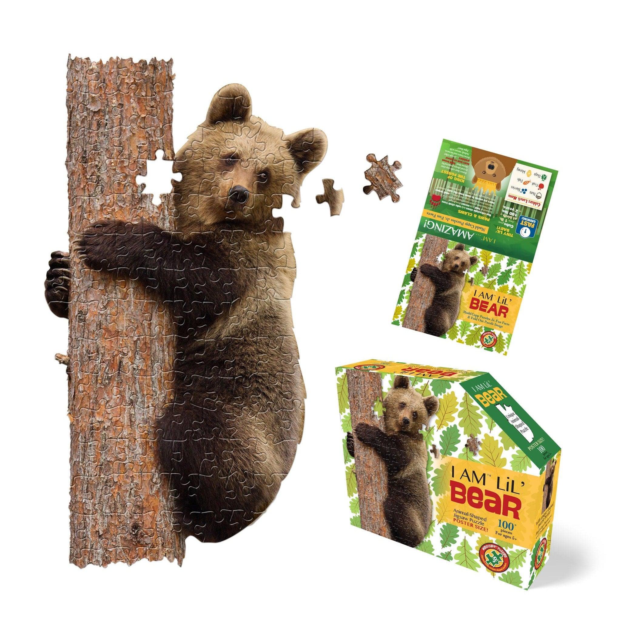 Madd Capp Games-I am Lil' Bear - 100 Piece Puzzle-4003-IAMLBear-Legacy Toys