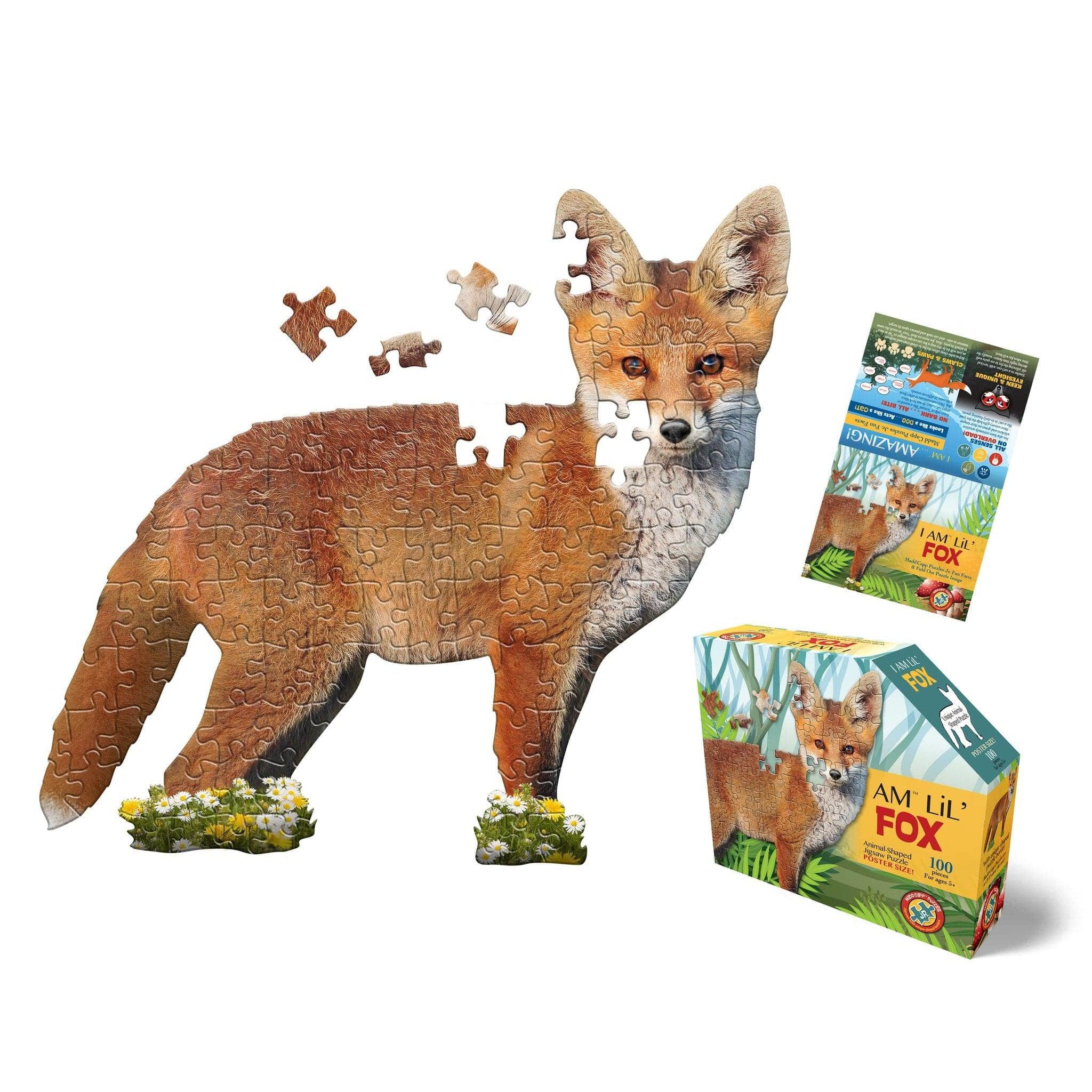 Madd Capp Games-I am Lil' Fox - 100 Piece Puzzle-4001-IAMLFox-Legacy Toys