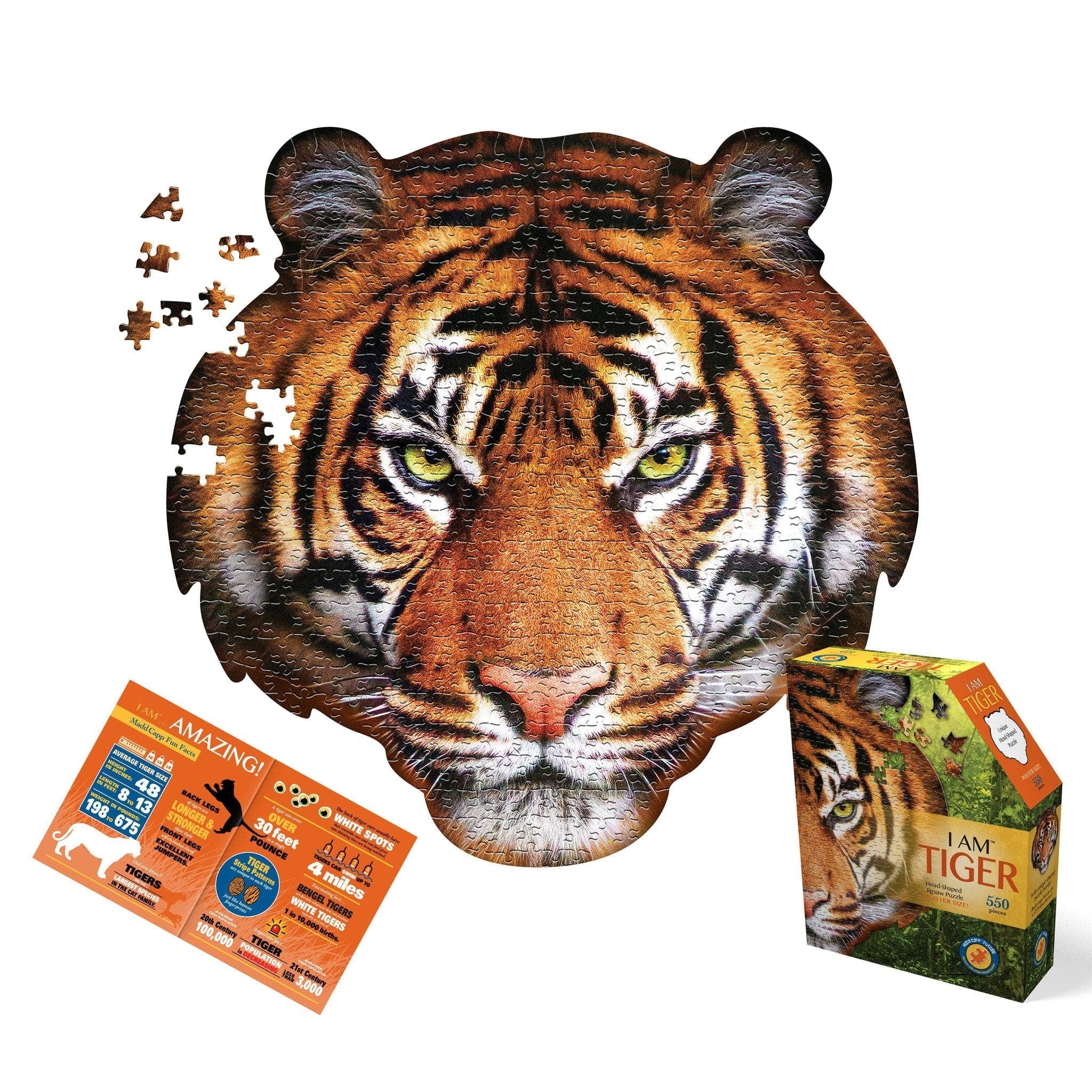 Madd Capp Games-I am Tiger - 550 Piece Puzzle-3005-IAMTiger-Legacy Toys