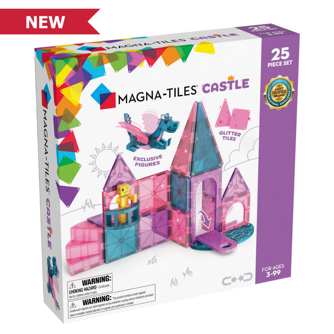 Magna-Tiles-Magna-Tiles 25 Piece Castle Set-242025CA-Legacy Toys