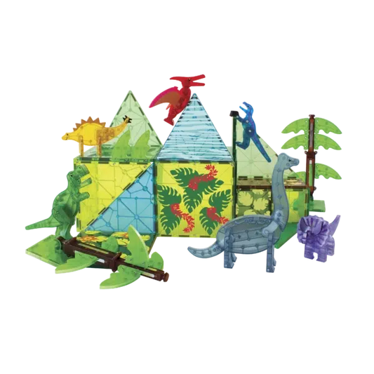 Magna-Tiles-Magna-Tiles Dino World XL 50 Piece Set-22850-Legacy Toys