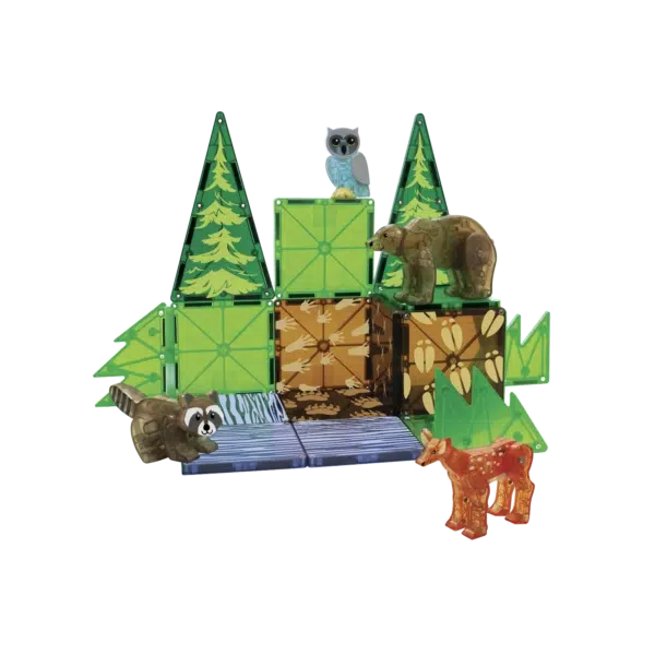 Magna-Tiles-Magna-Tiles Forest Animals 25 Piece set-22225-Legacy Toys