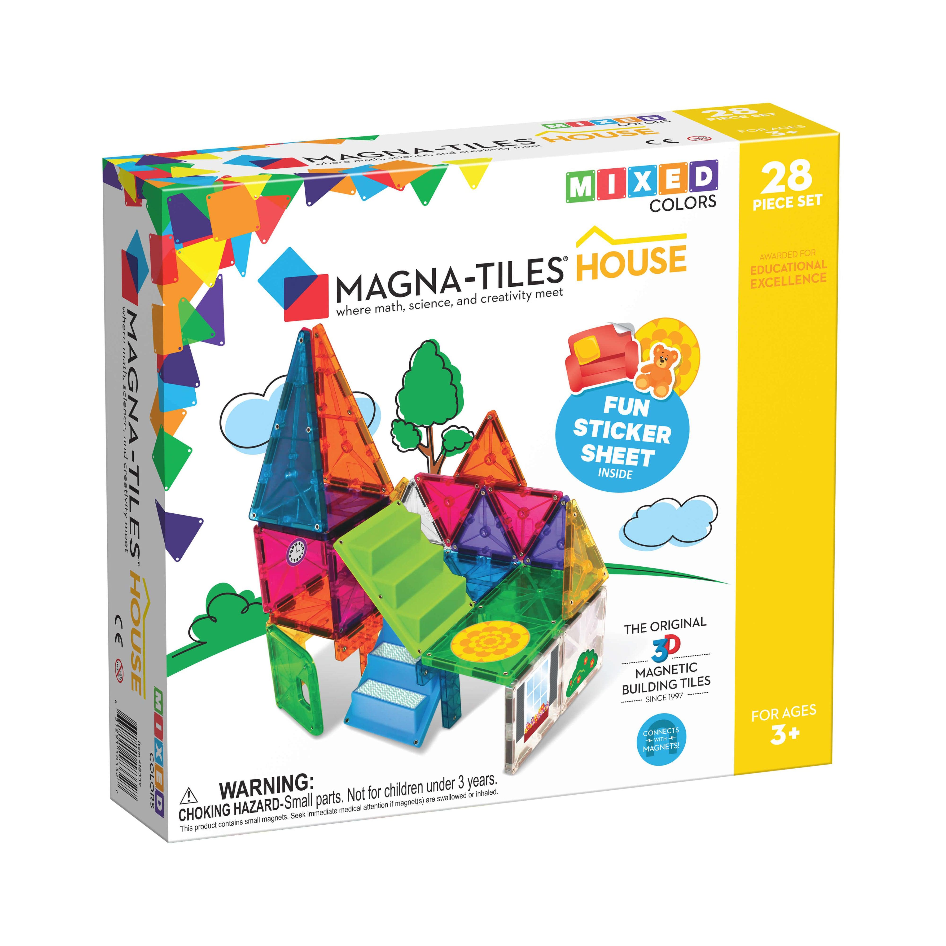 Magnetic Shapes House and Rocket - Imagination Magnets Educational Toys -  Fun Shapes and Colors 
