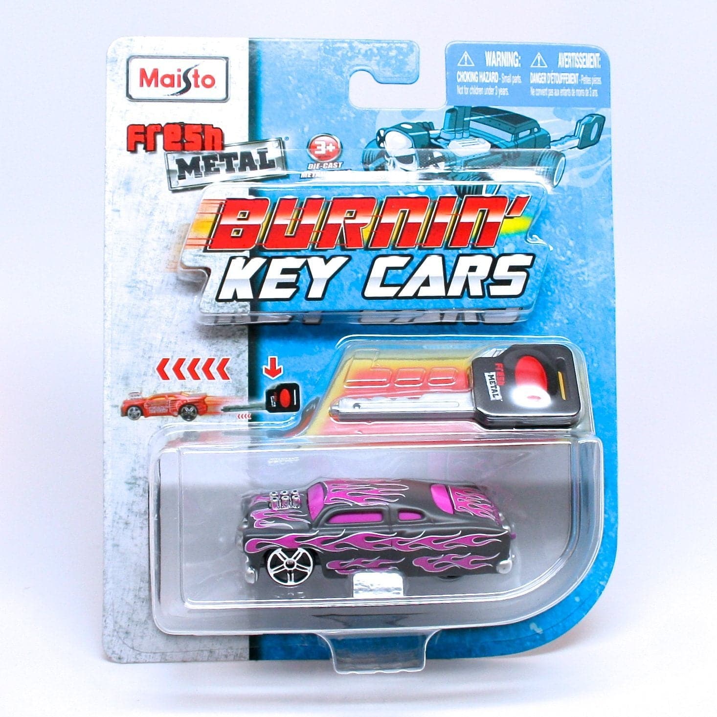 Maisto-1:64 3" Fresh Metal Burnin Key Cars Assorted Styles-15101-Legacy Toys
