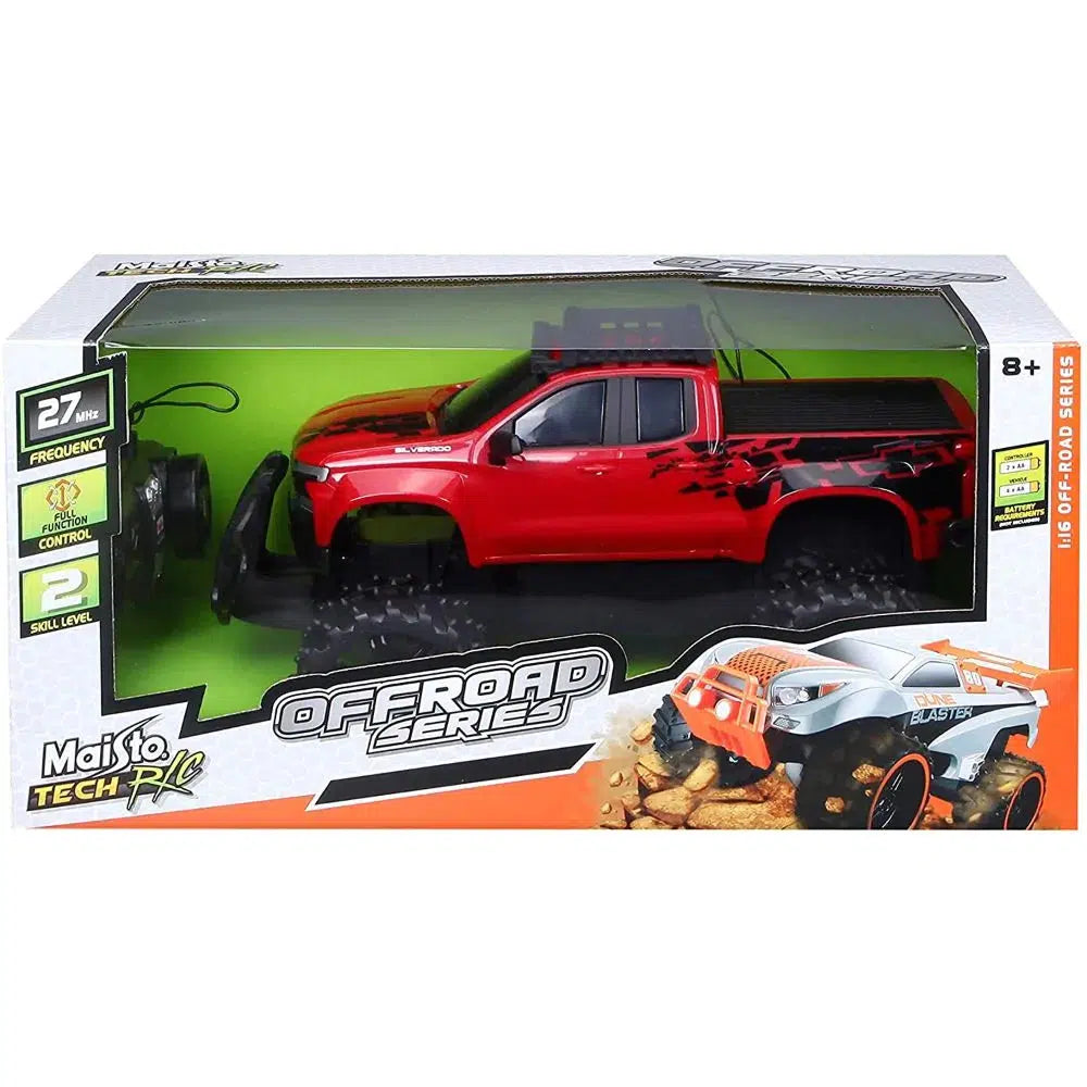 Maisto-R/C 1:16 Off Road 2019 Chevrolet Silverado-82706-Legacy Toys