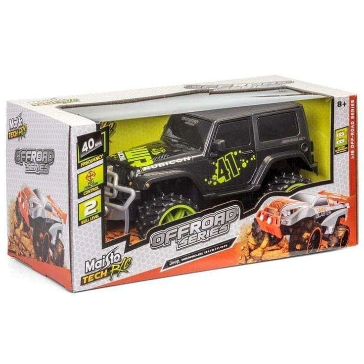 Maisto-R/C 1:16 Off-Road Jeep Wrangler Rubicon-82704-Legacy Toys