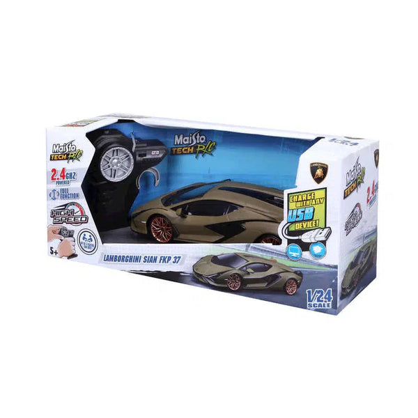  Maisto Lamborghini Sian FKP 37 Remote Controlled car, Green :  Toys & Games