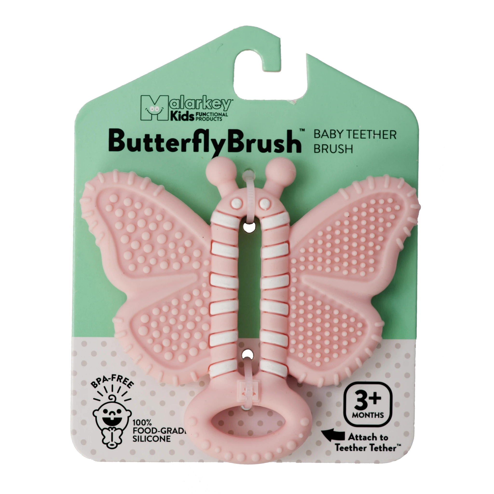 Malarkey Kids-Baby Teether Brush-TBT02B-Butterfly-Legacy Toys