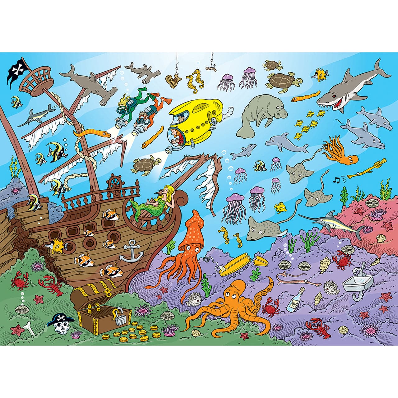 MasterPieces-101 Things to Spot - Underwater - 101 Piece Puzzle-11839-Legacy Toys