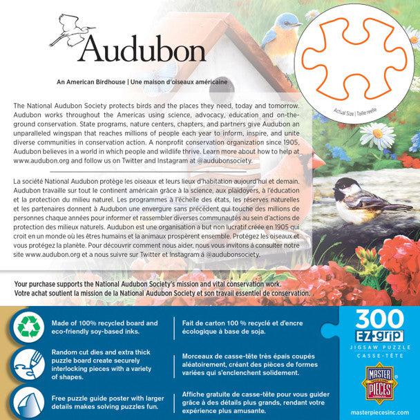MasterPieces-Audubon - An American Birdhouse - 300 Piece EZGrip Puzzle-32278-Legacy Toys