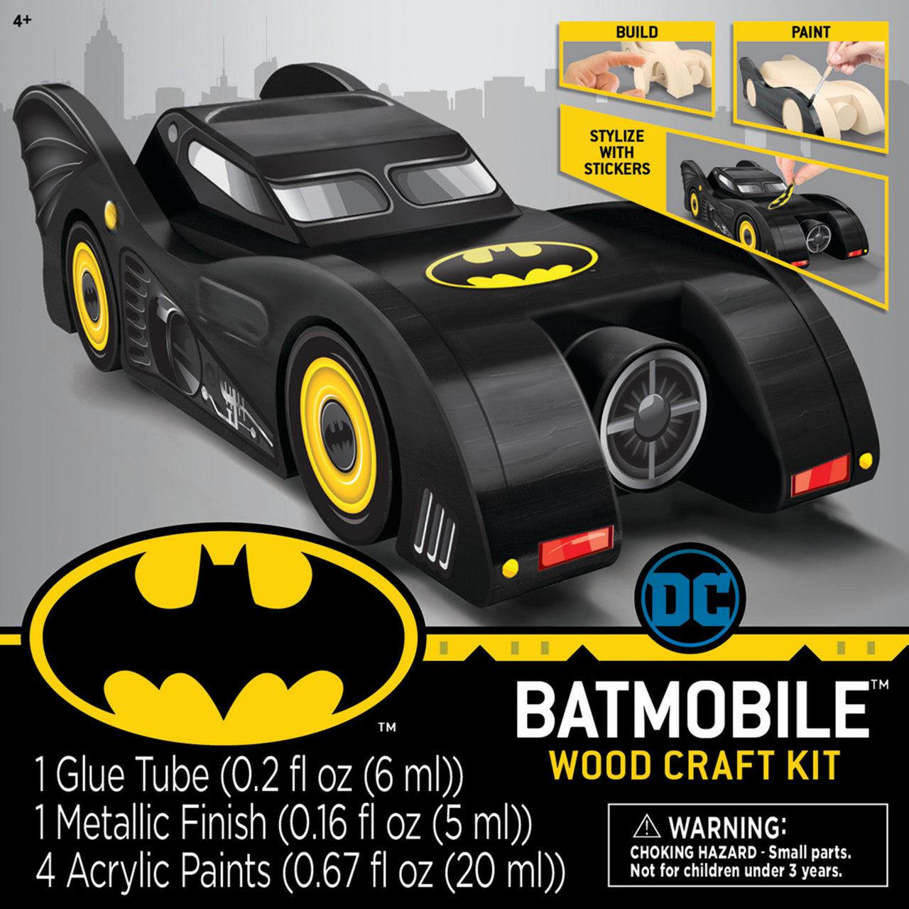 MasterPieces-Batman - Batmobile Wood Craft Kit-21821-Legacy Toys
