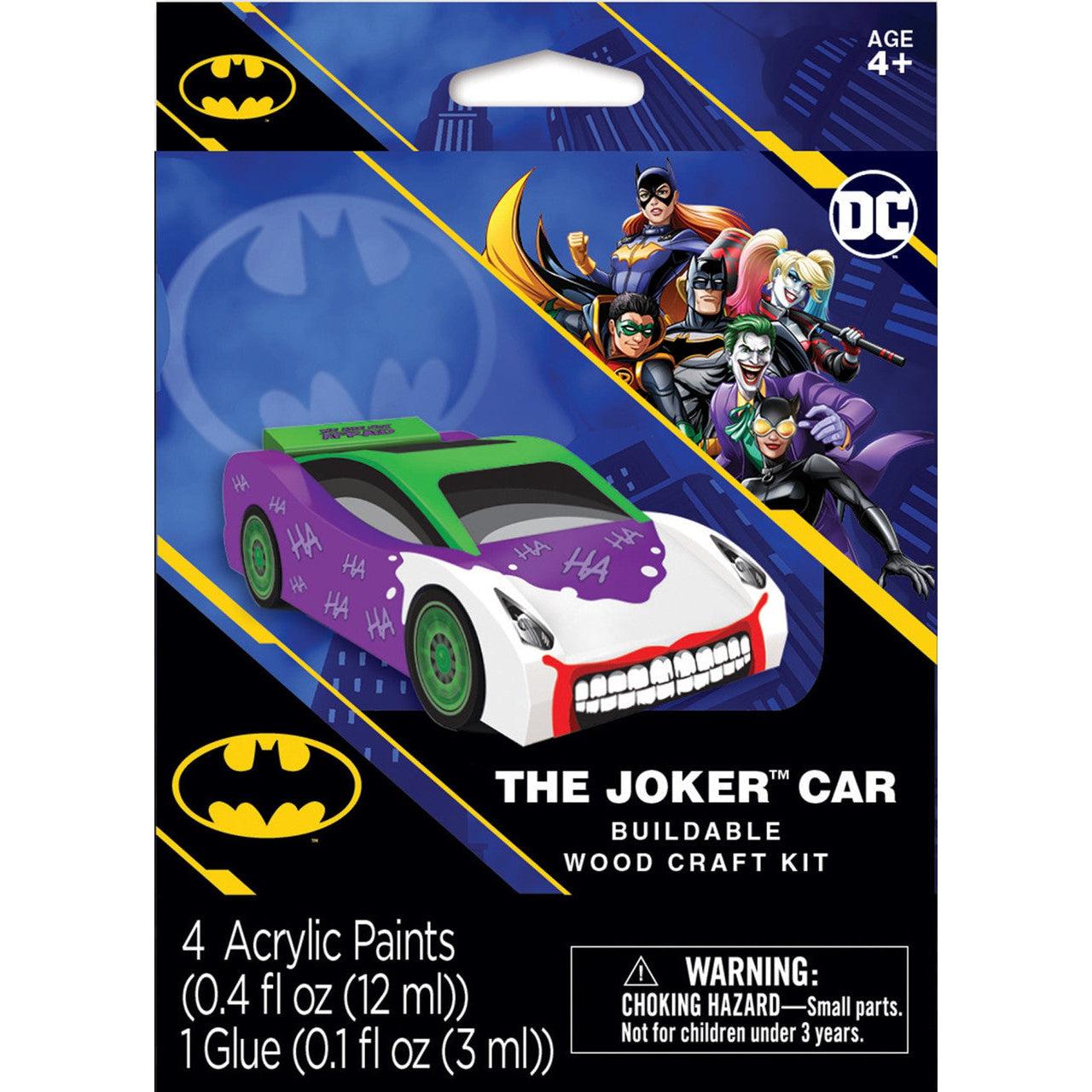 MasterPieces-Batman - Mini Joker Buildable Wood Craft Kit-22122-Legacy Toys
